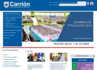 Sitio web de Instituto Carrión - Sede Saco Oliveros