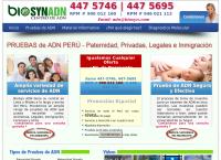 Sitio web de Biosynthesis Sac