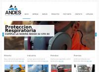 Sitio web de Andes Seguridad S.A.C.