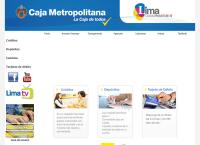 Sitio web de Caja Metropolitana