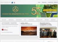 Sitio web de COLEGIO DE ARQUITECTOS DEL PERÚ Sucursal Cusco