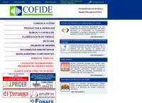 Sitio web de CONFIDE Sucursal Cámara de Comercio e Industria de Arequipa