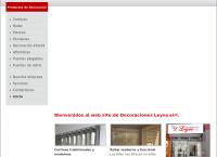Sitio web de Decoraciones Leyva E.i.r.l