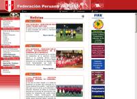 Sitio web de La Federación Peruana de Fútbol