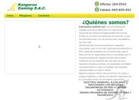 Sitio web de Kangaroo Gaming S.A.C.