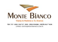 Sitio web de Corporacion Monte Bianco S.a.c.