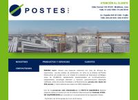 Sitio web de Postes S.A.C.
