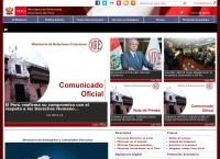 Sitio web de Ministerio de Relaciones Exteriores del Perú (RREE)
