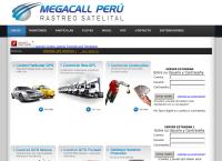 Sitio web de Megacall Peru EIRL