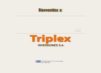 Sitio web de Triplex Inversiones