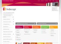 Sitio web de INDECOPI Sdede Central LIMA SUR