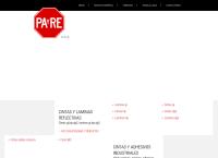 Sitio web de PA & RE