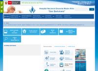 Sitio web de Sub Cafae Hospital Nacional Docente Madre Nino San Bartolome
