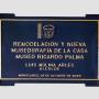 Placa fundida en aluminio
