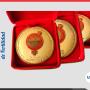 medallas de bronce en alto relieve