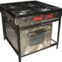 COCINA INDUSTRIAL DE 04 HORNILLAS CON HORNO
