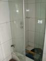 puerta de duchas cristal templado acero aluminio corrediza