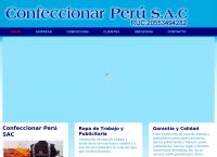 Sitio web de Confeccionar Perú S.A.C  Ropa de trabajo y publicitario