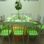 Mesa cuadrada de invitados personalizada