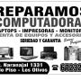 SERVICO TÉCNICOCSDE COMPUTADORAS Y LAPTOP
