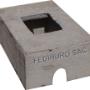 Caja de concreto para registros de agua