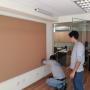 Instalación de pizarra de corcho﻿ (producto nacional).