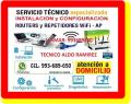 TECNICO DE INTERNET PC LAPTOPS REPETIDORES CABLEADOS
