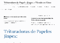 Sitio web de TRITURADORA DE PAPEL
