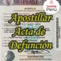 acta de defuncion