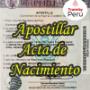 acta de nacimiento